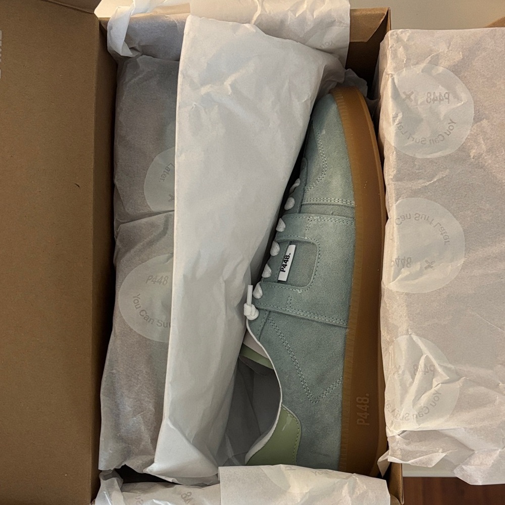 P448 Women's Light Green Sneakers - Picture 7 of 11